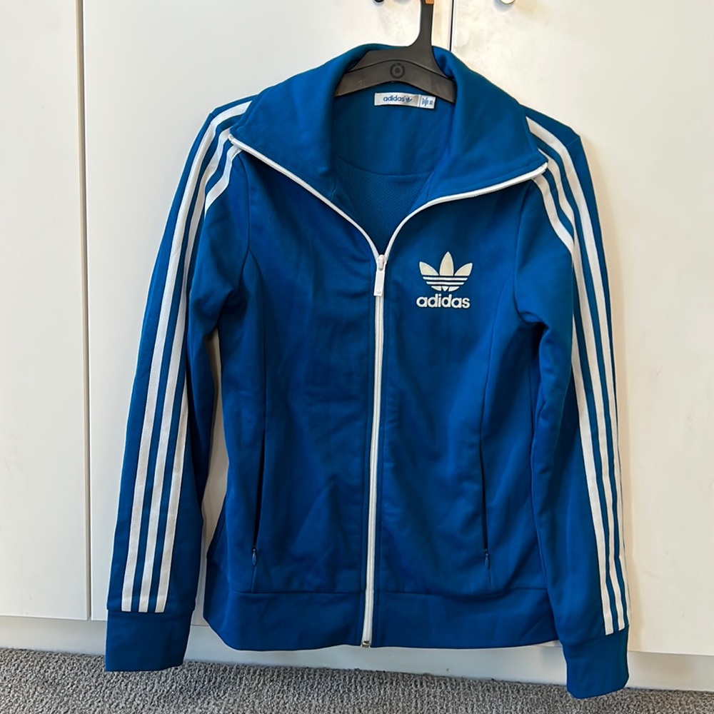 Adidas fitted and warm track jacket